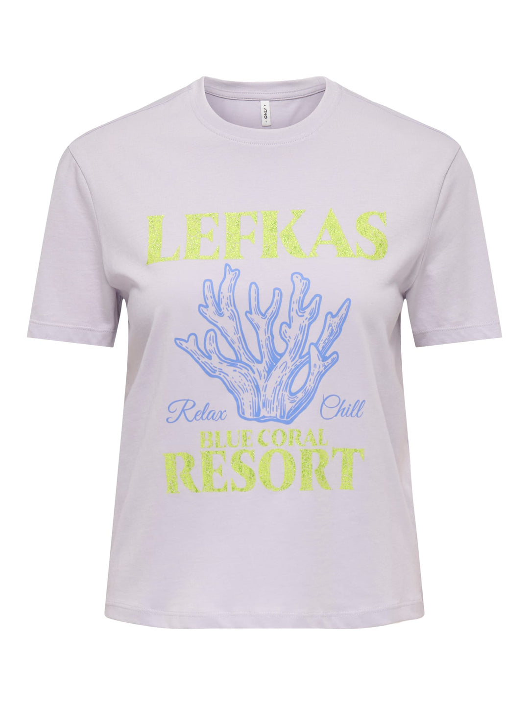 Only 15346663 Dina T-shirt lila – dames