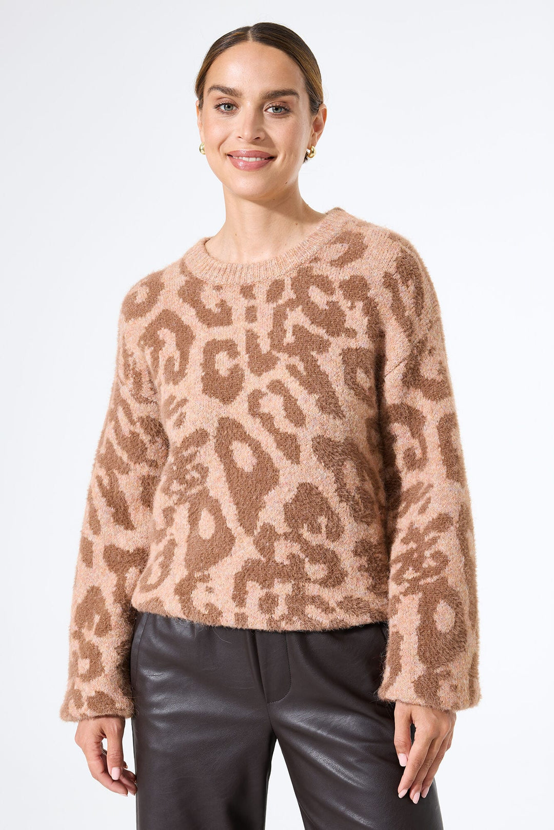 Garcia woman J50041 trui bruin dessin – dames