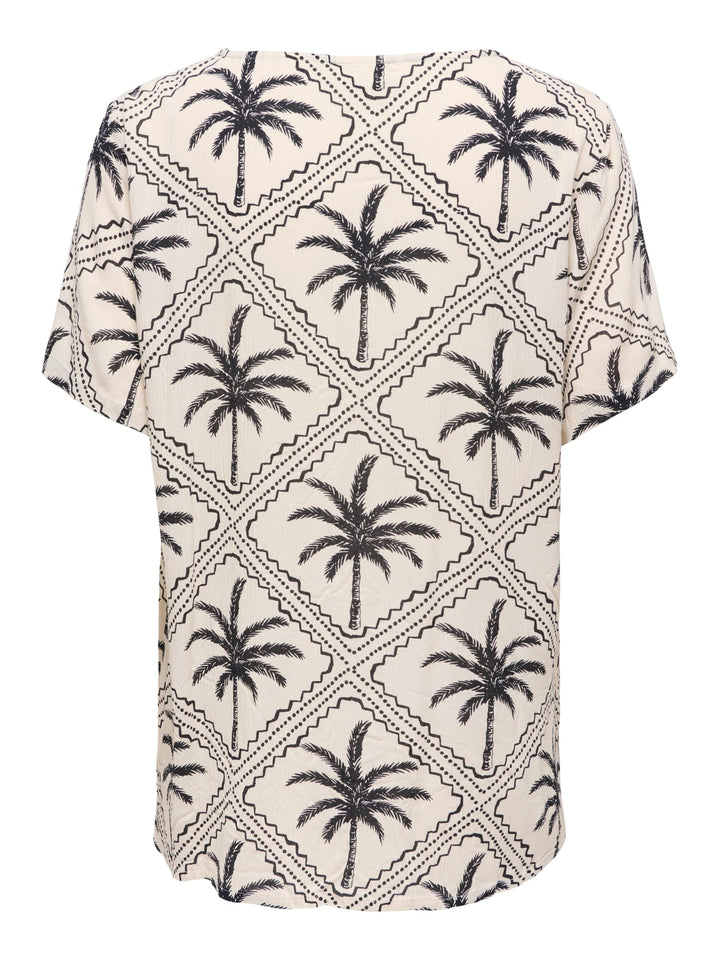 Jacqueline de Yong Gaby top ecru dessin – dames
