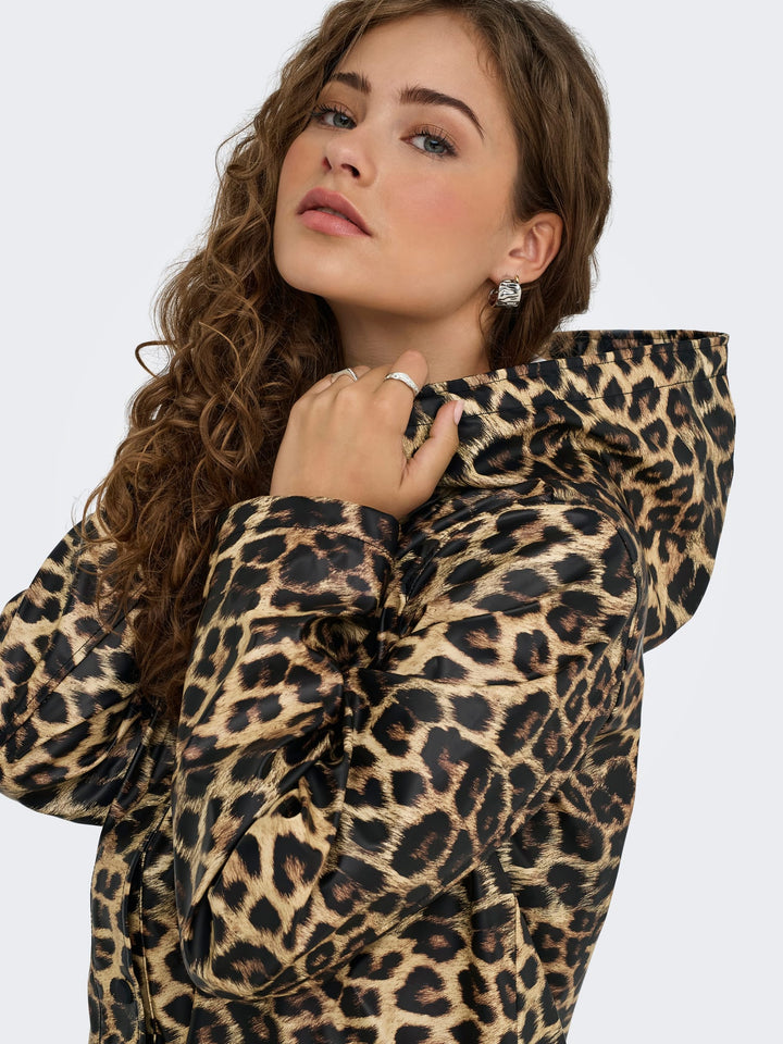 Only regenjas dames 15359213 Marie Ellen – bruin dessin