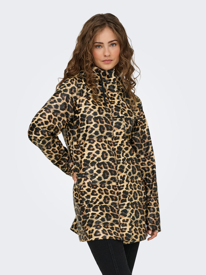 Only regenjas dames 15359213 Marie Ellen – bruin dessin