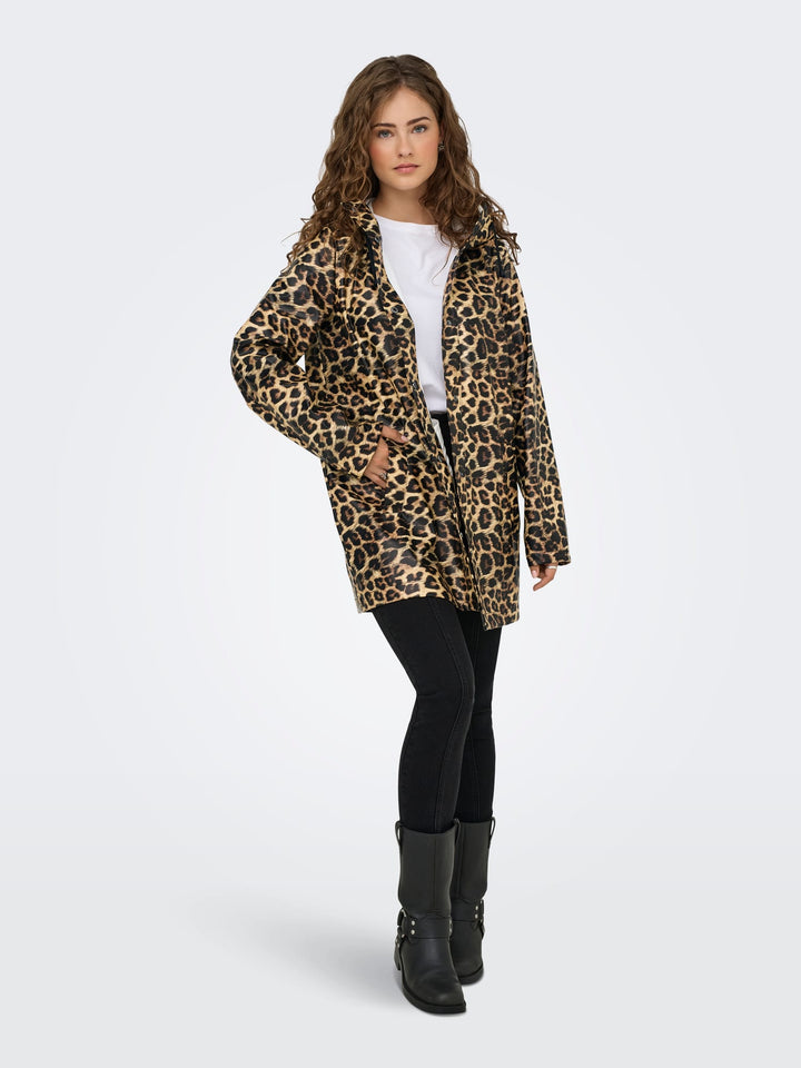 Only regenjas dames 15359213 Marie Ellen – bruin dessin