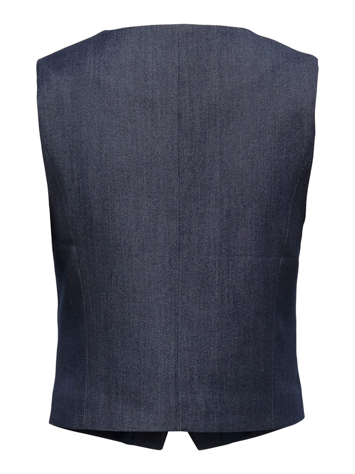 Jacqueline de Yong 15358634 Anthony gilet blauw dessin