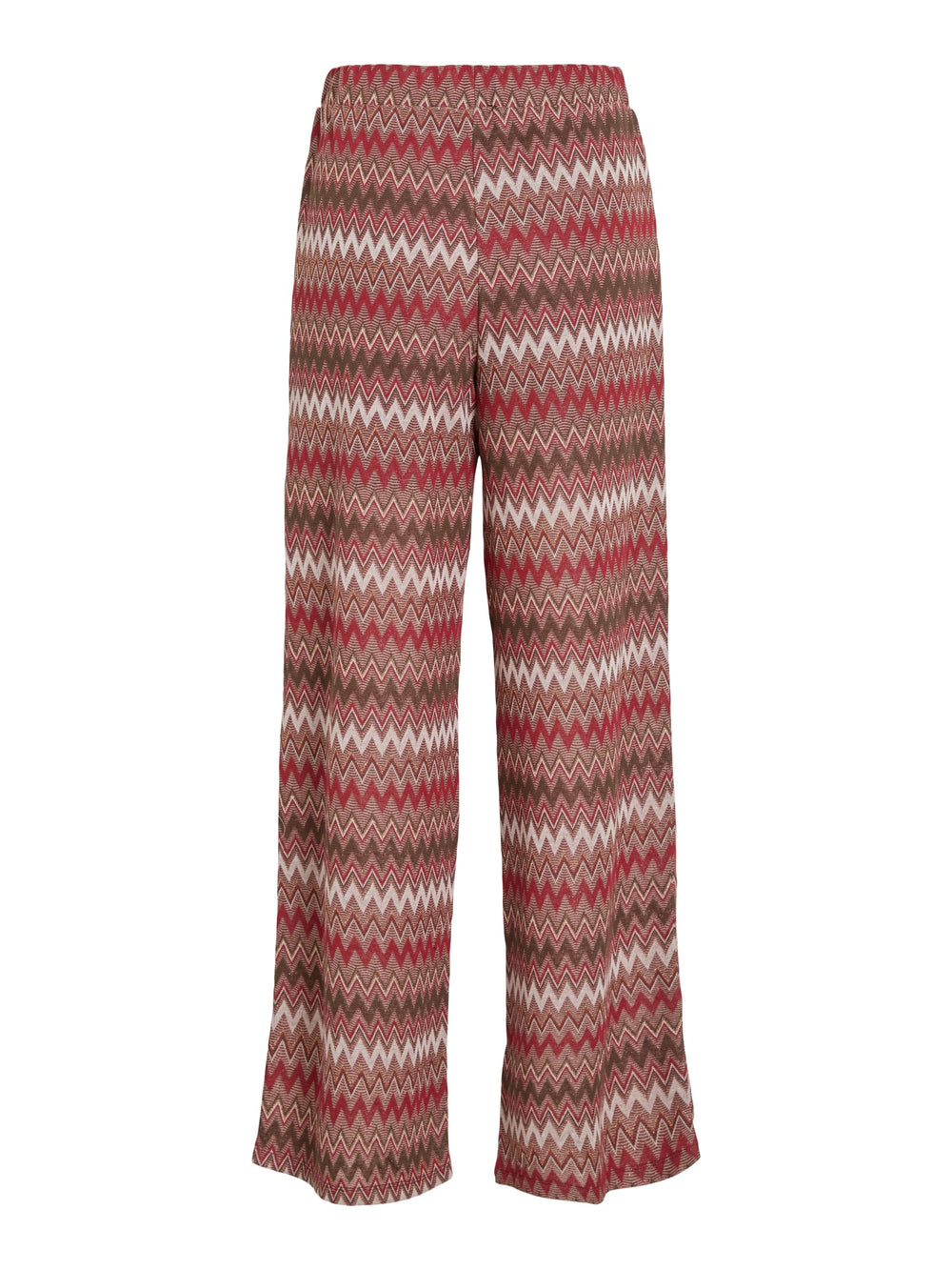Vila 14114452 Birdie lange broek dames rood dessin