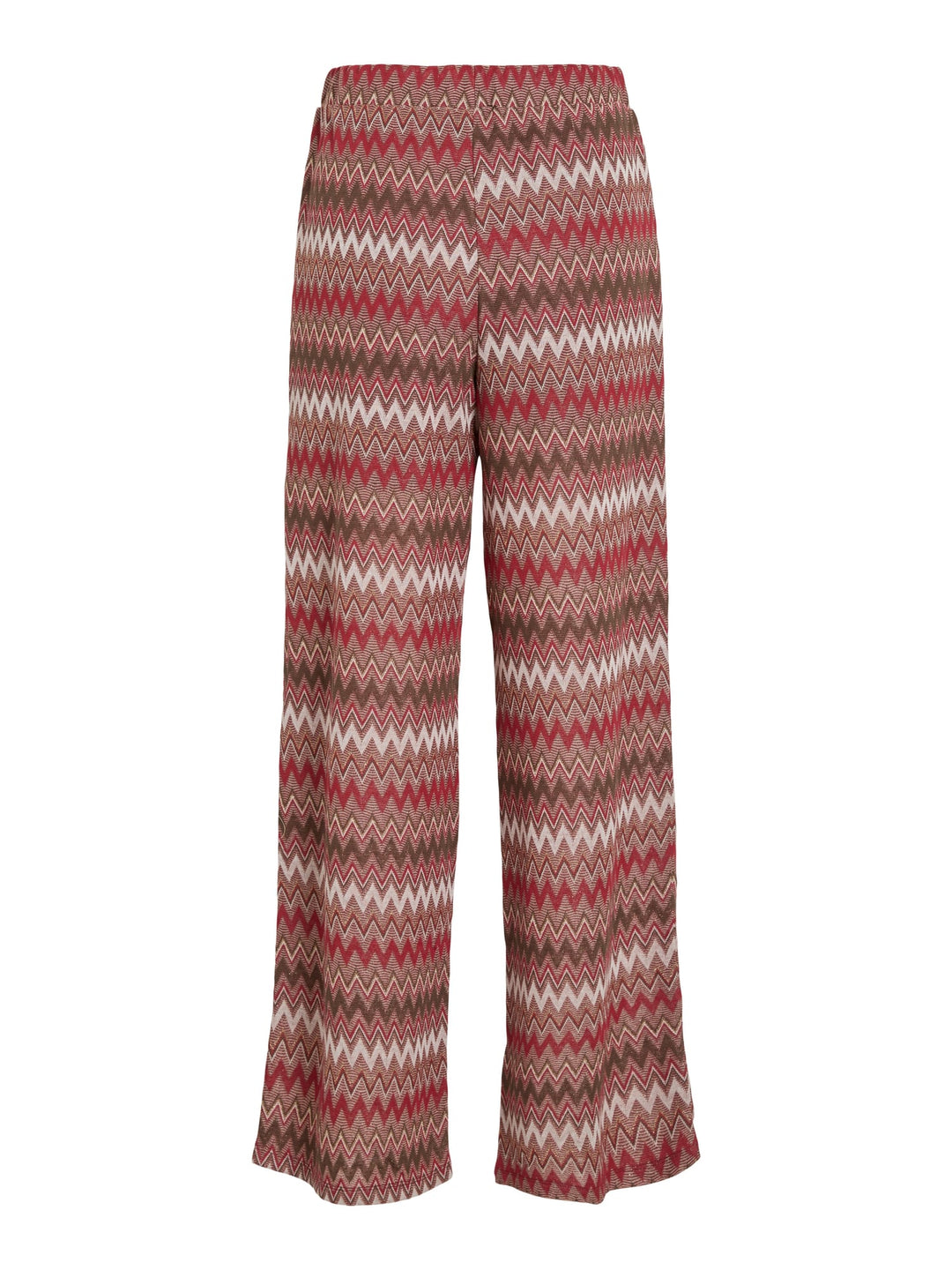 Vila 14114452 Birdie lange broek dames rood dessin