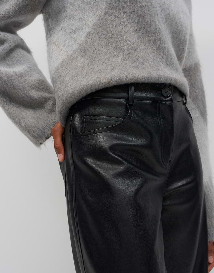Opus Maiga edit 10623914498465 lange broek dames zwart