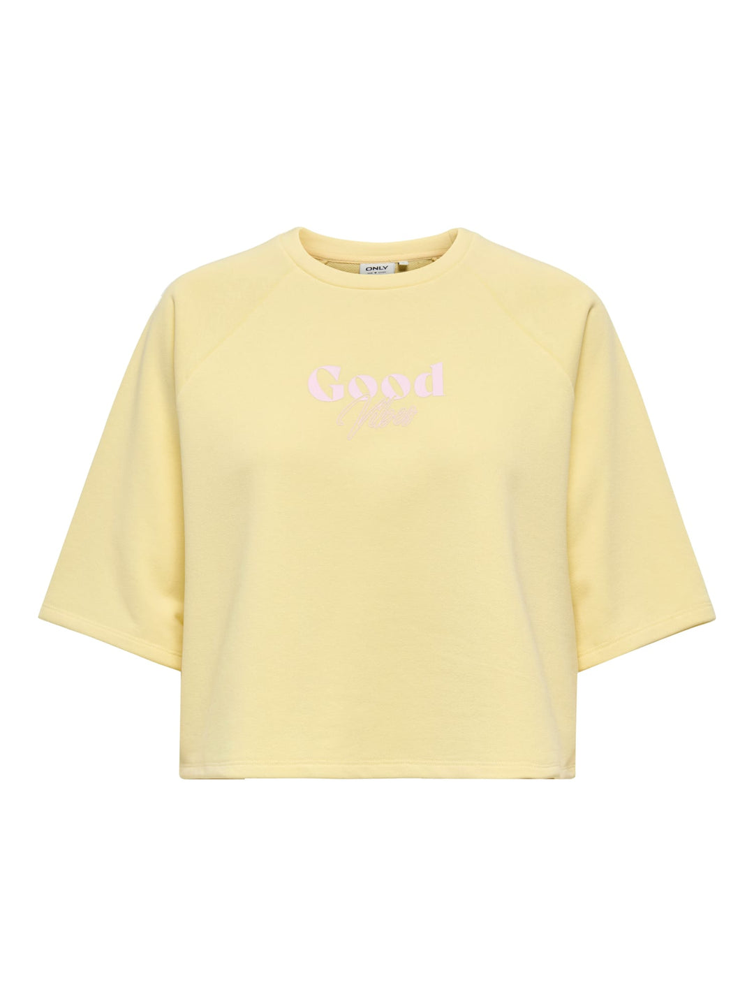 Only 15347037 Cora t-shirt k/m dames licht geel