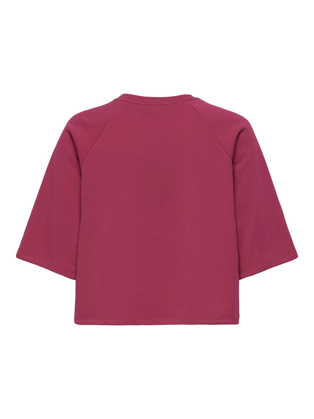 Only ONLCORA S/S PRINT O-NECK UB SWT fuchsia – dames t-shirt