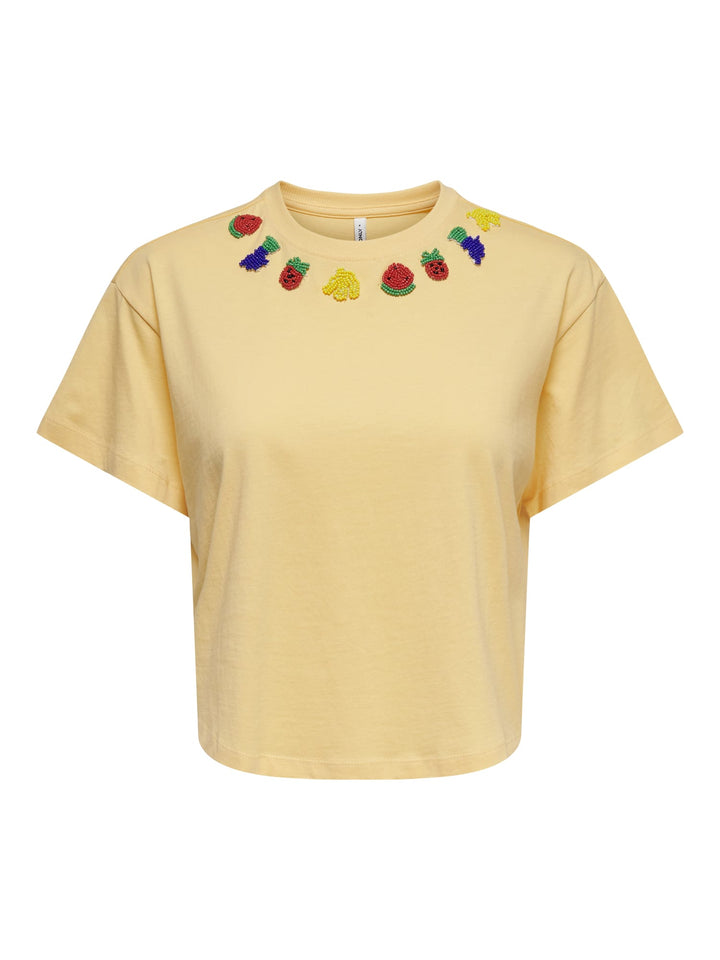 Only 15372233 Bella t-shirt mango – dames