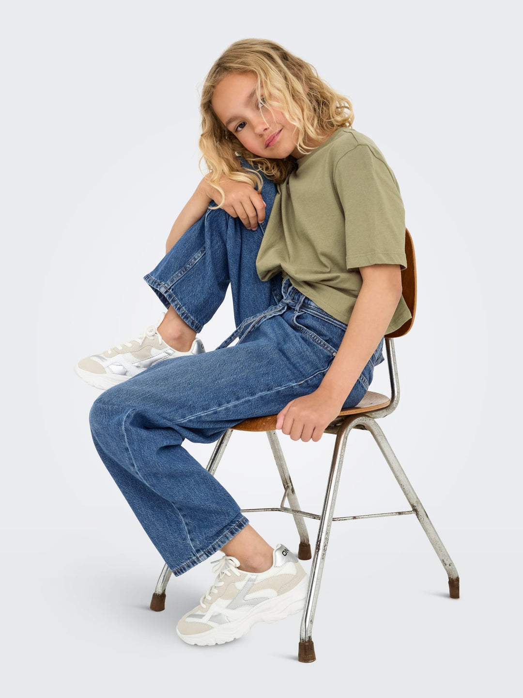 Kids Only Gianna jeans regular-straight fit – meisjes - Blue Denim