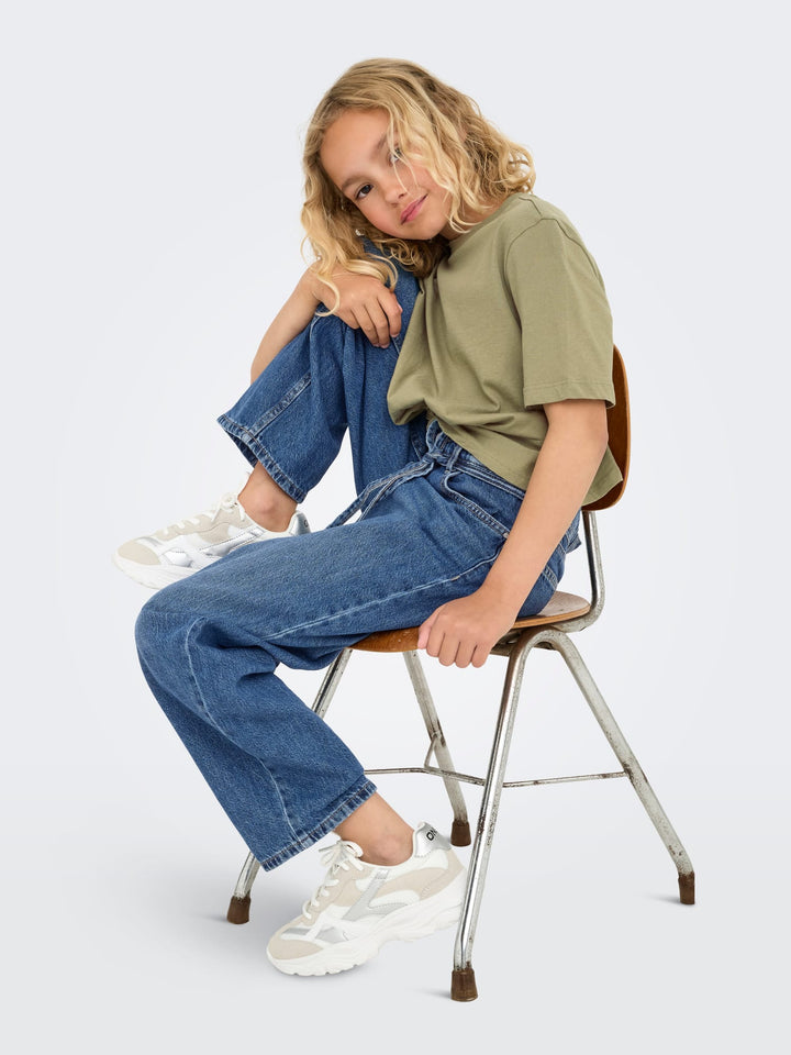 Kids Only Gianna jeans regular-straight fit – meisjes - Blue Denim