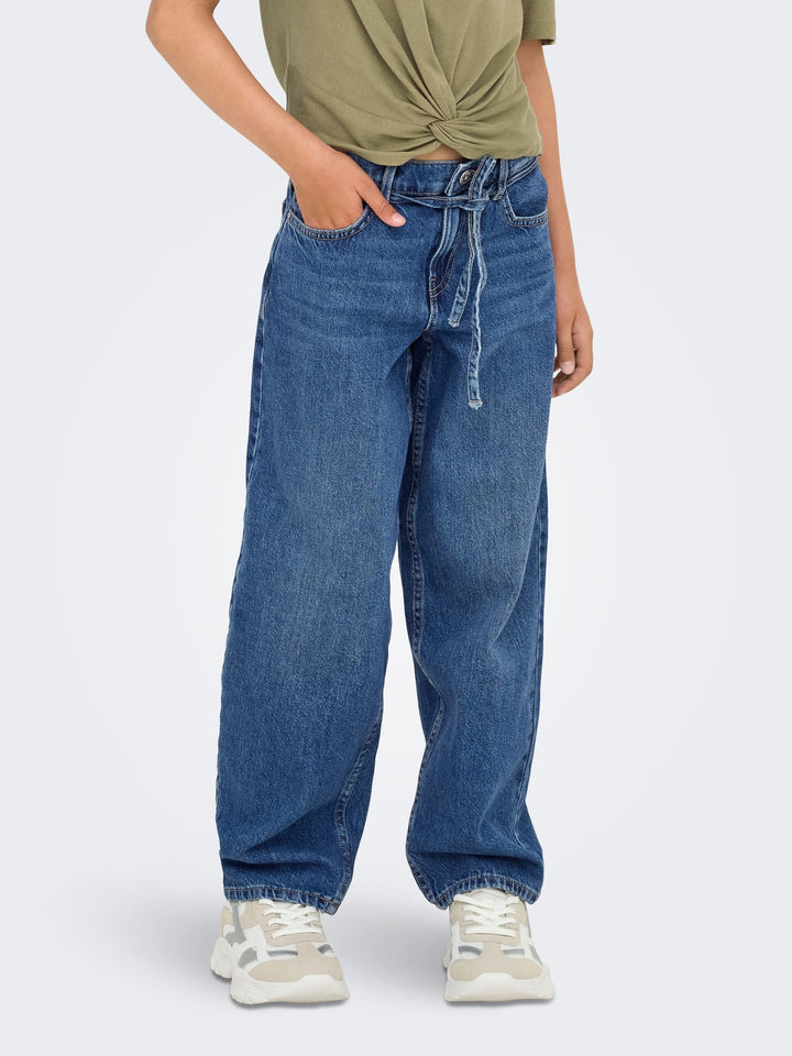 Kids Only Gianna jeans regular-straight fit – meisjes - Blue Denim