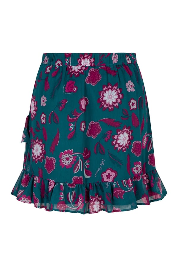 Lofty Manner Skirt Thirza - groene rok kort dames - Groen Dessin