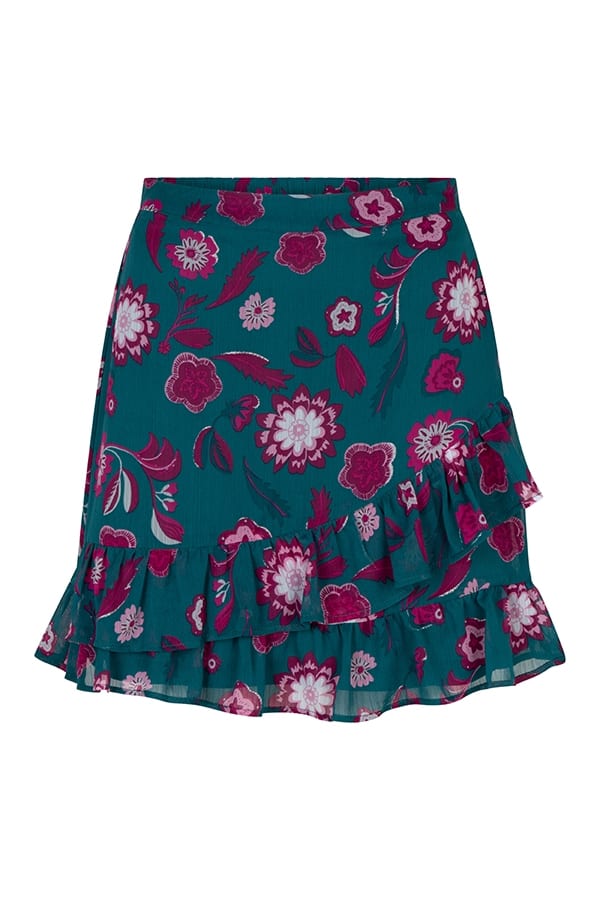 Lofty Manner Skirt Thirza - groene rok kort dames - Groen Dessin