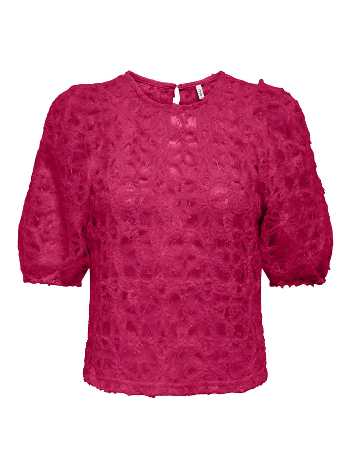 Only 15372720 Benia T-shirt fuchsia – dames