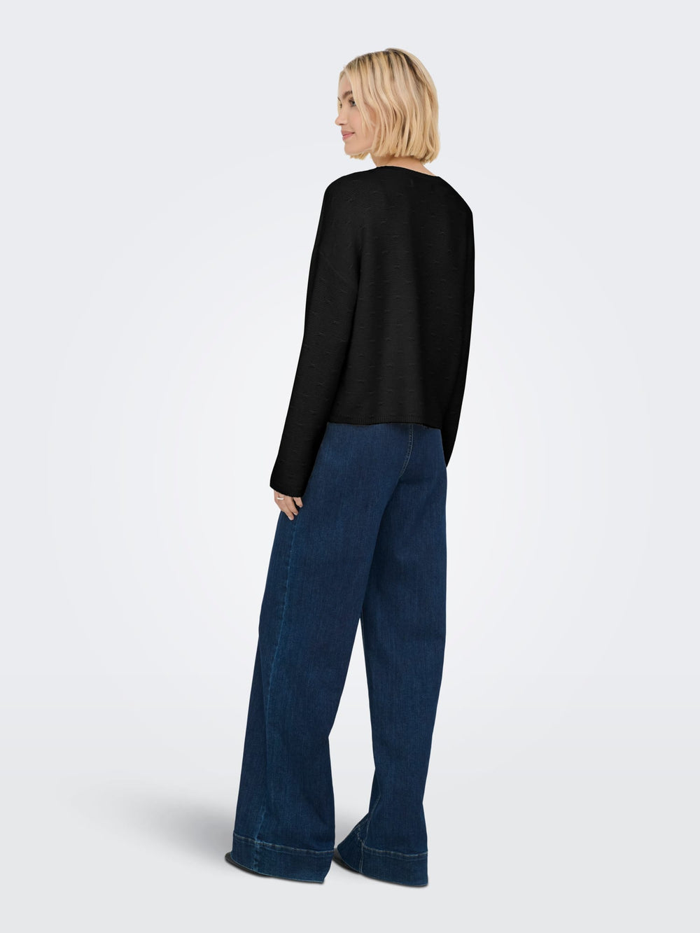 Only Katia gebreide trui zwart – dames