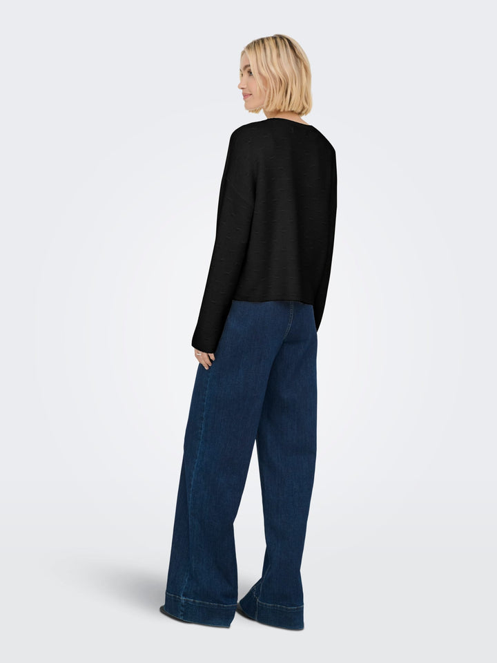 Only Katia gebreide trui zwart – dames