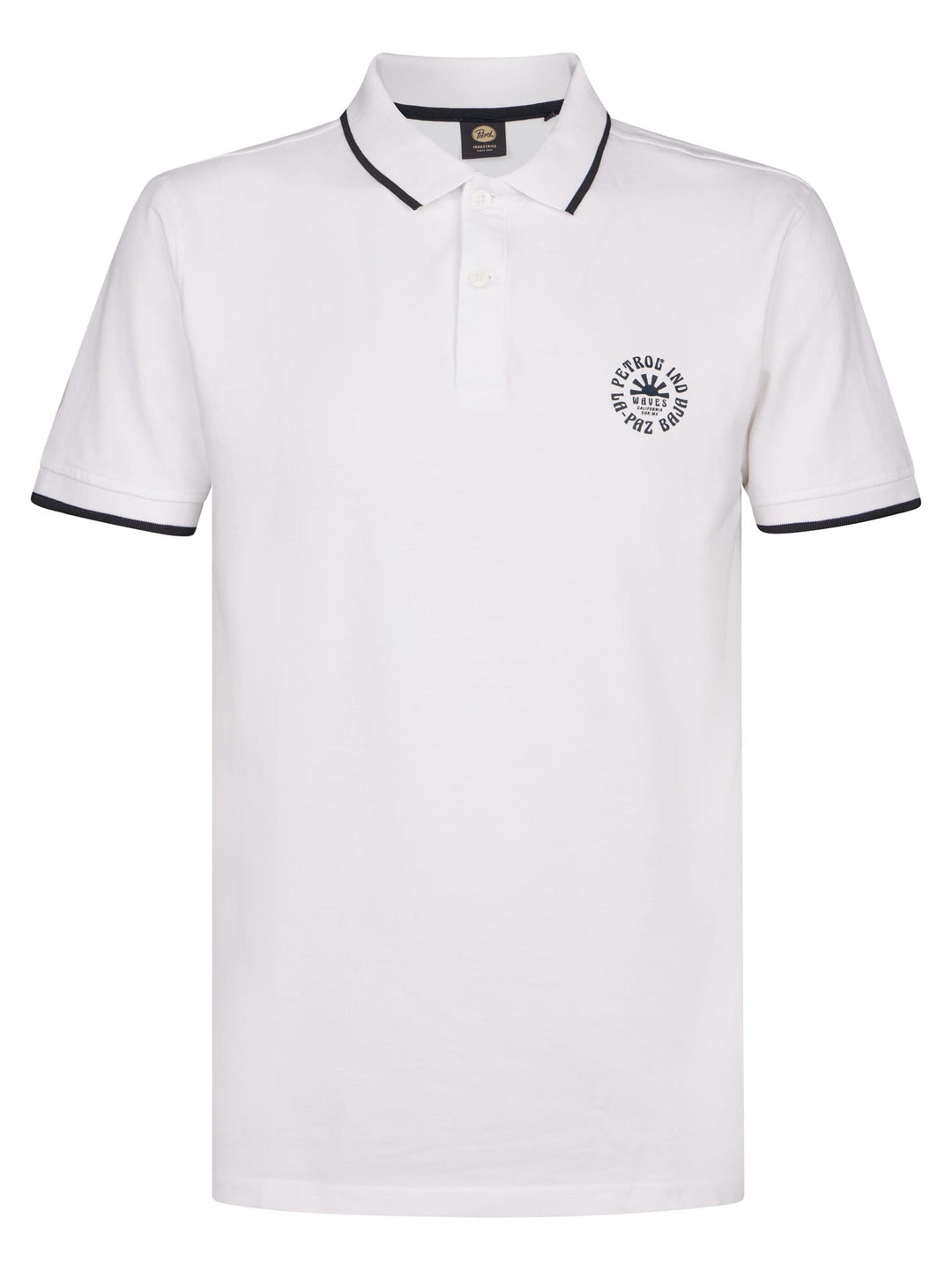 Petrol men M-1060-POL137 polo k/m heren wit