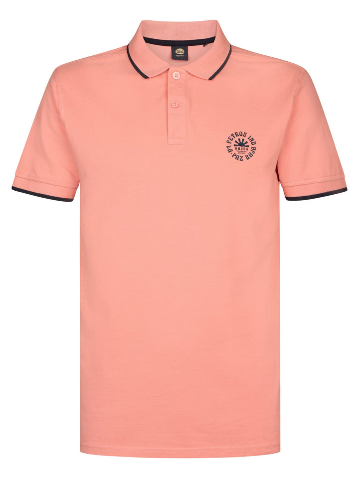 Petrol men M-1060-POL137 koraal rode polo – heren - Koraal Rood