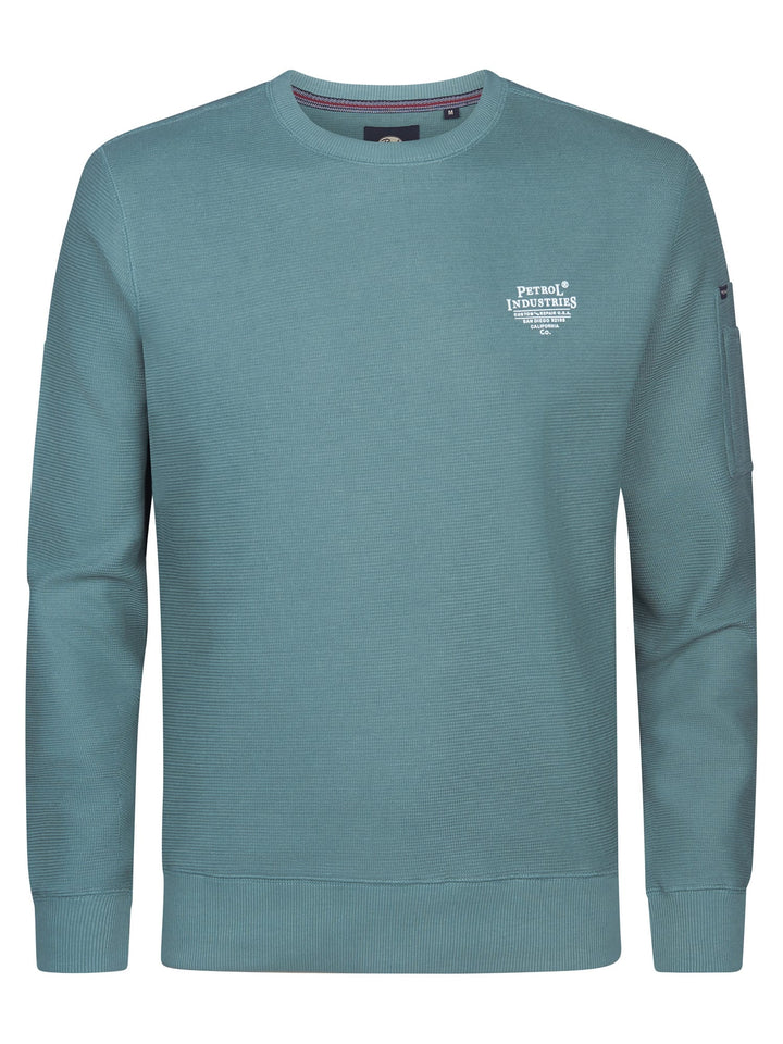 Petrol men M-1060-SWR317 sweater oud groen – heren