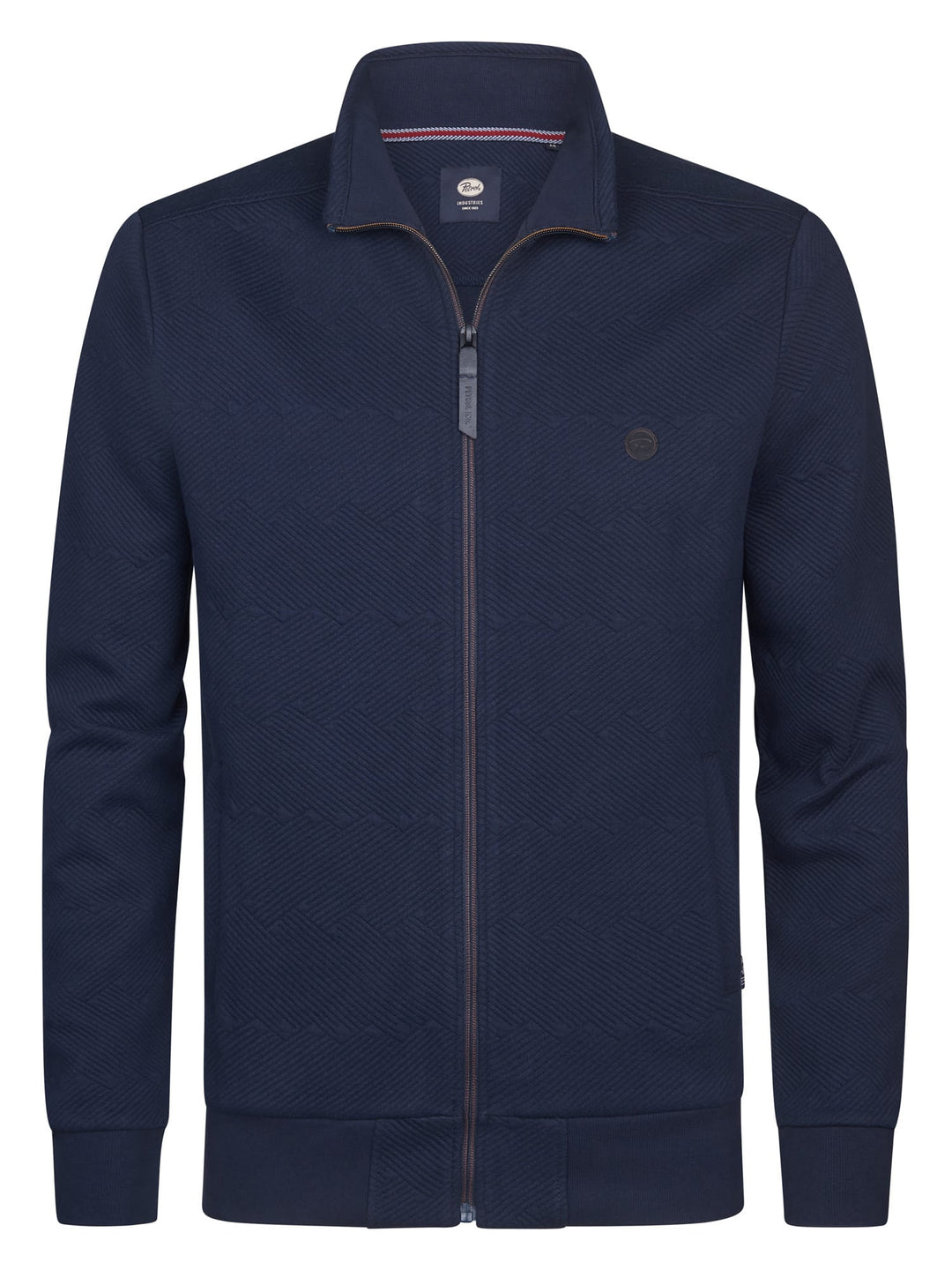 Petrol men M-1060-SWC333 vest sweat navy – heren
