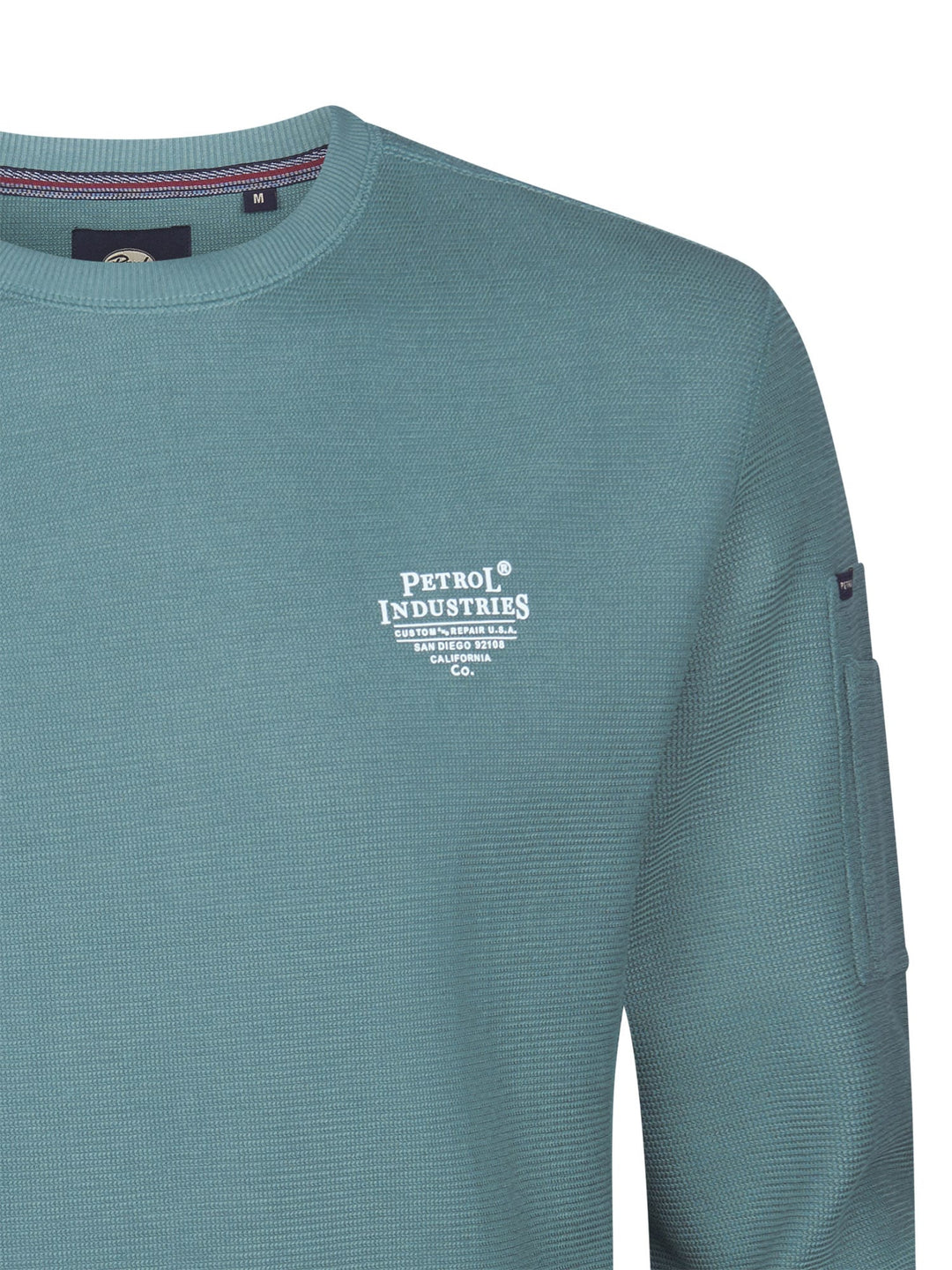 Petrol men M-1060-SWR317 sweater oud groen – heren
