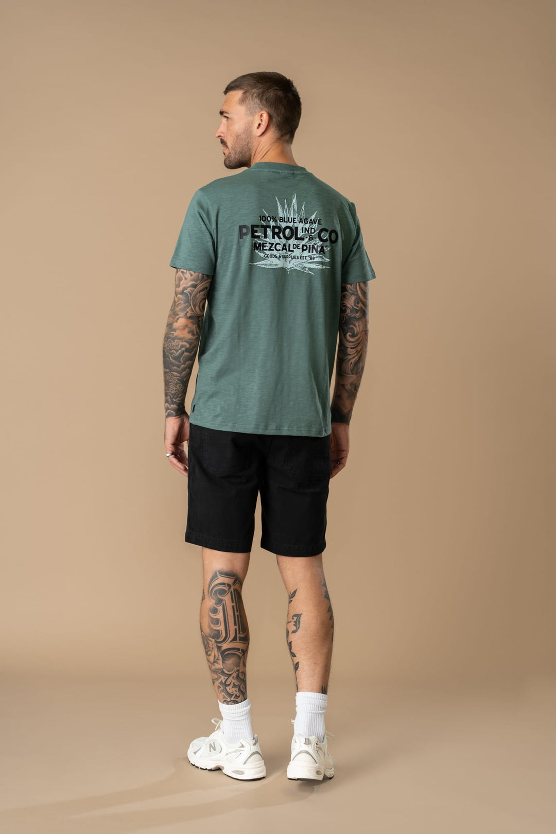 Petrol men M-1060-TSR744 t-shirt oud groen – heren