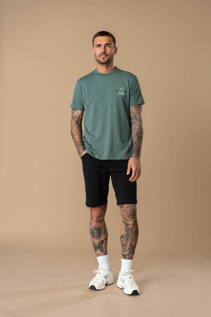 Petrol men M-1060-TSR744 t-shirt oud groen – heren
