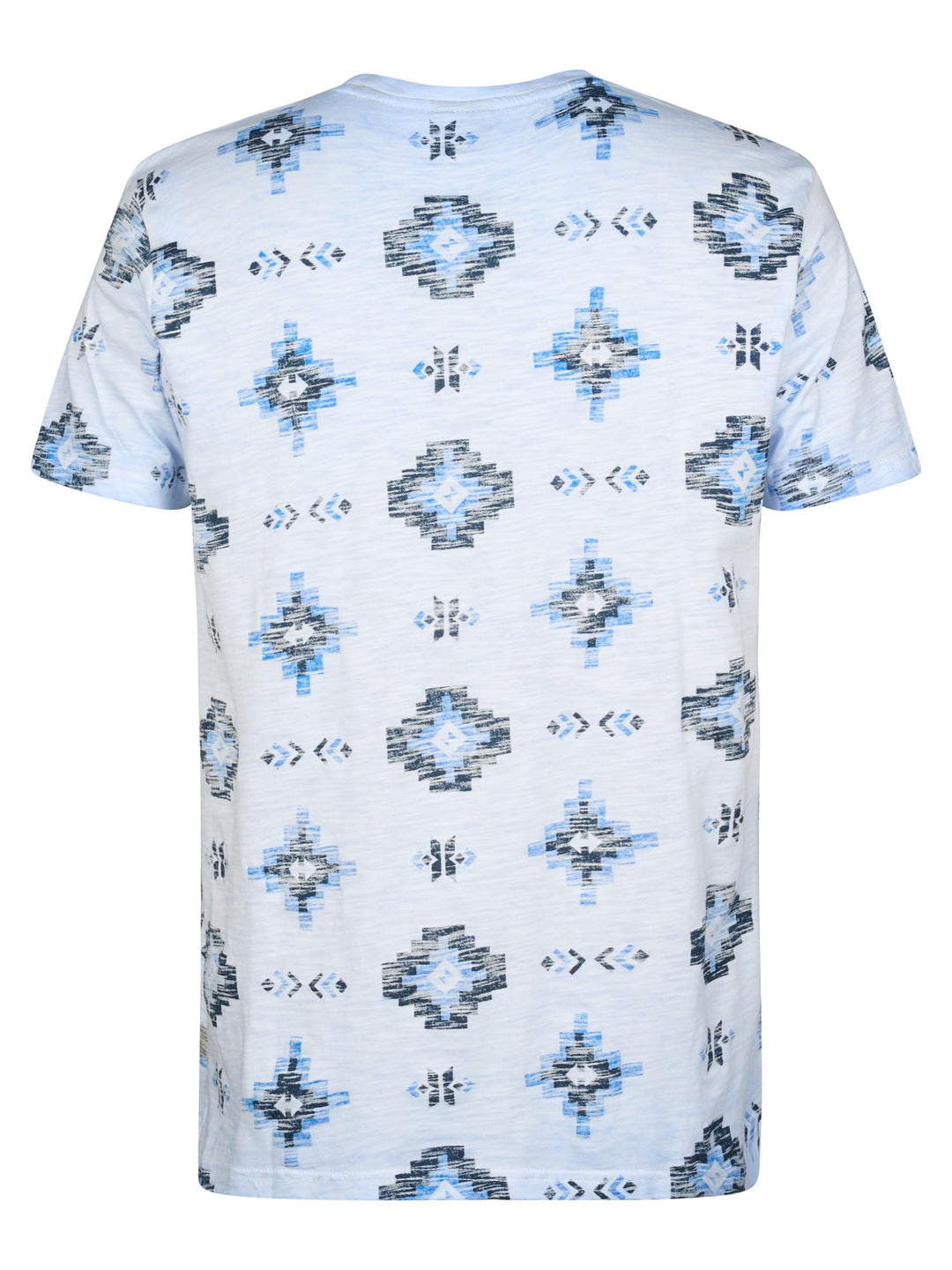 Petrol men M-2060-TSR658 t-shirt blauw dessin – heren