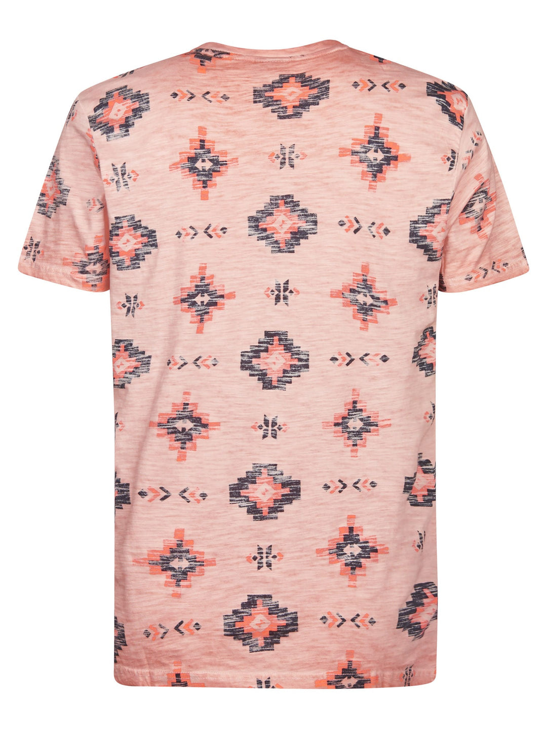 Petrol men M-2060-TSR658 t-shirt oranje dessin – heren
