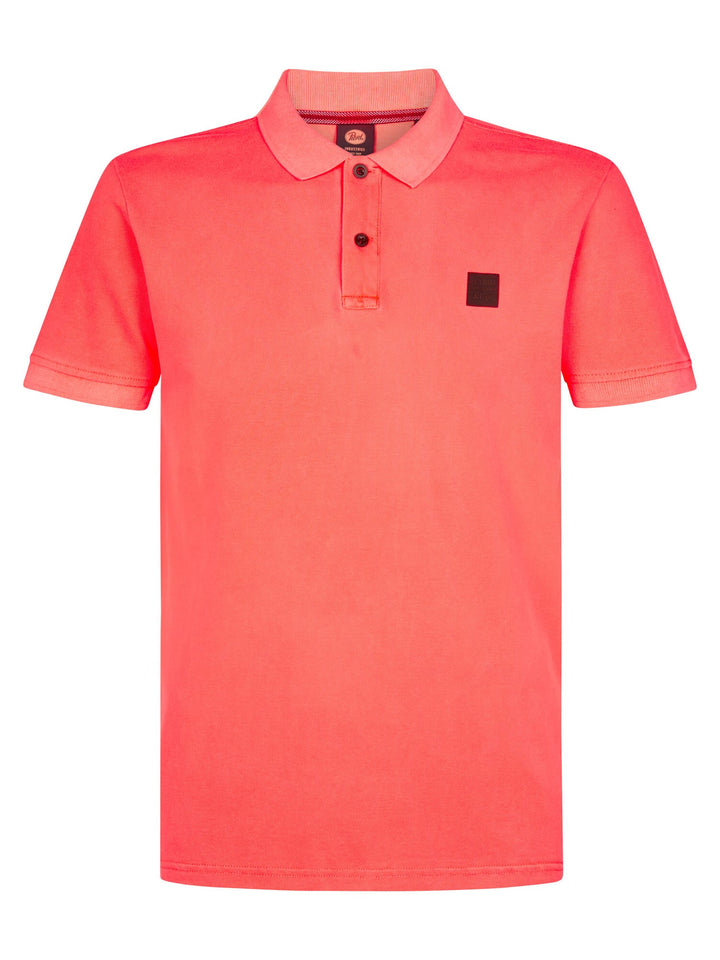 Petrol men M-2060-POL945 polo k/m steenrood – heren