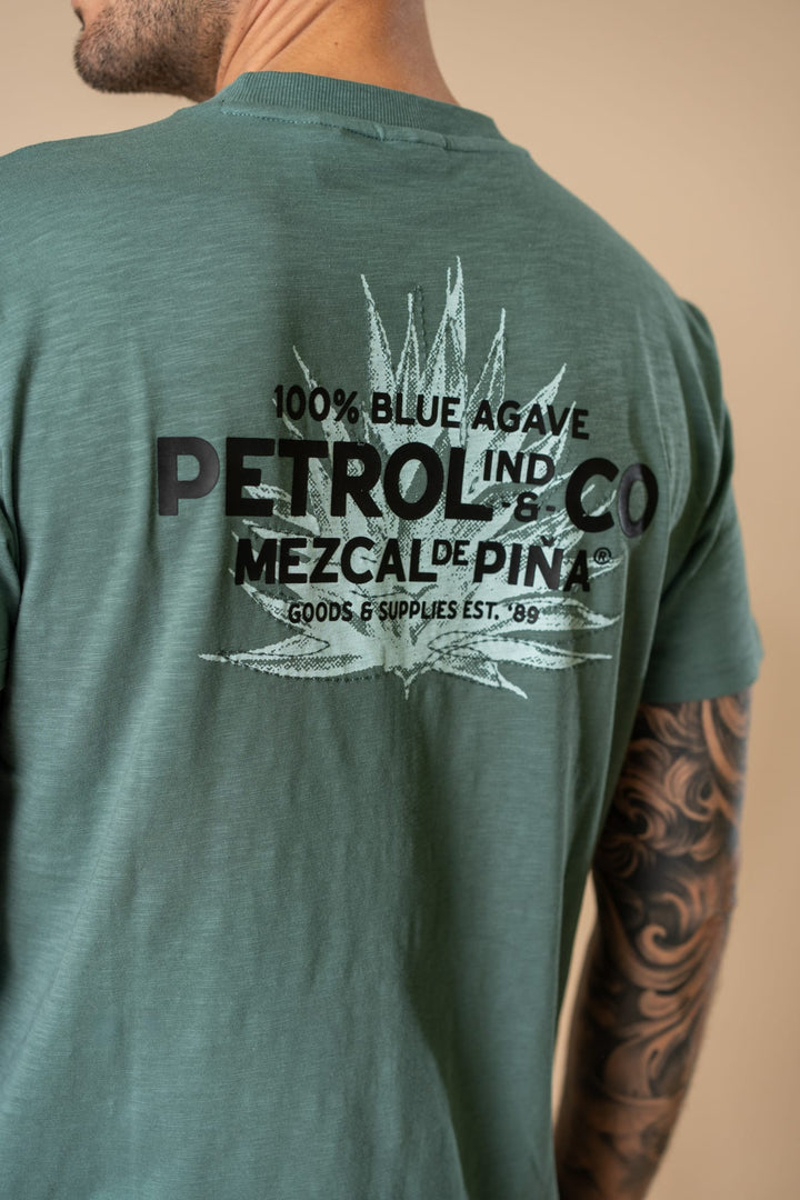 Petrol men M-1060-TSR744 t-shirt oud groen – heren