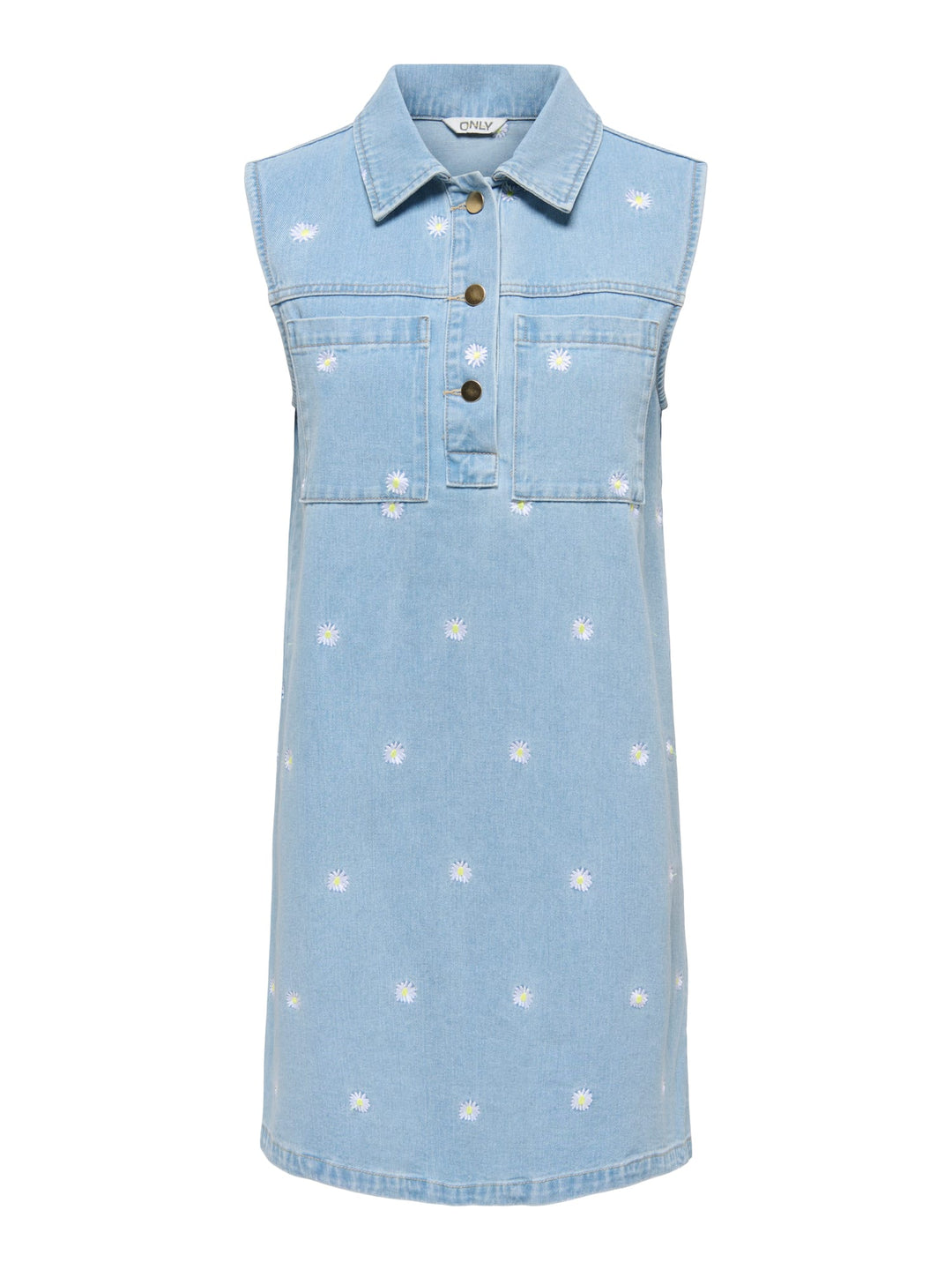 Only ONLDAISY SL denim jurk lichtblauw – dames