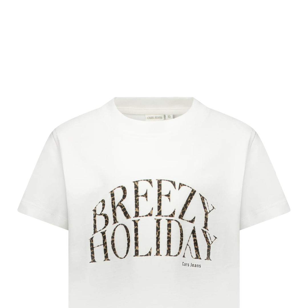 Cars boys T-shirt Inara jr. wit dessin – meisjes
