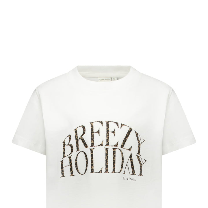 Cars boys T-shirt Inara jr. wit dessin – meisjes