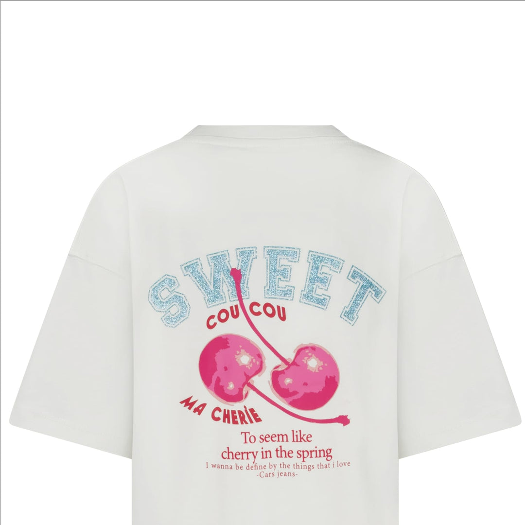 Cars boys T-shirt Briselle jr. wit dessin – meisjes