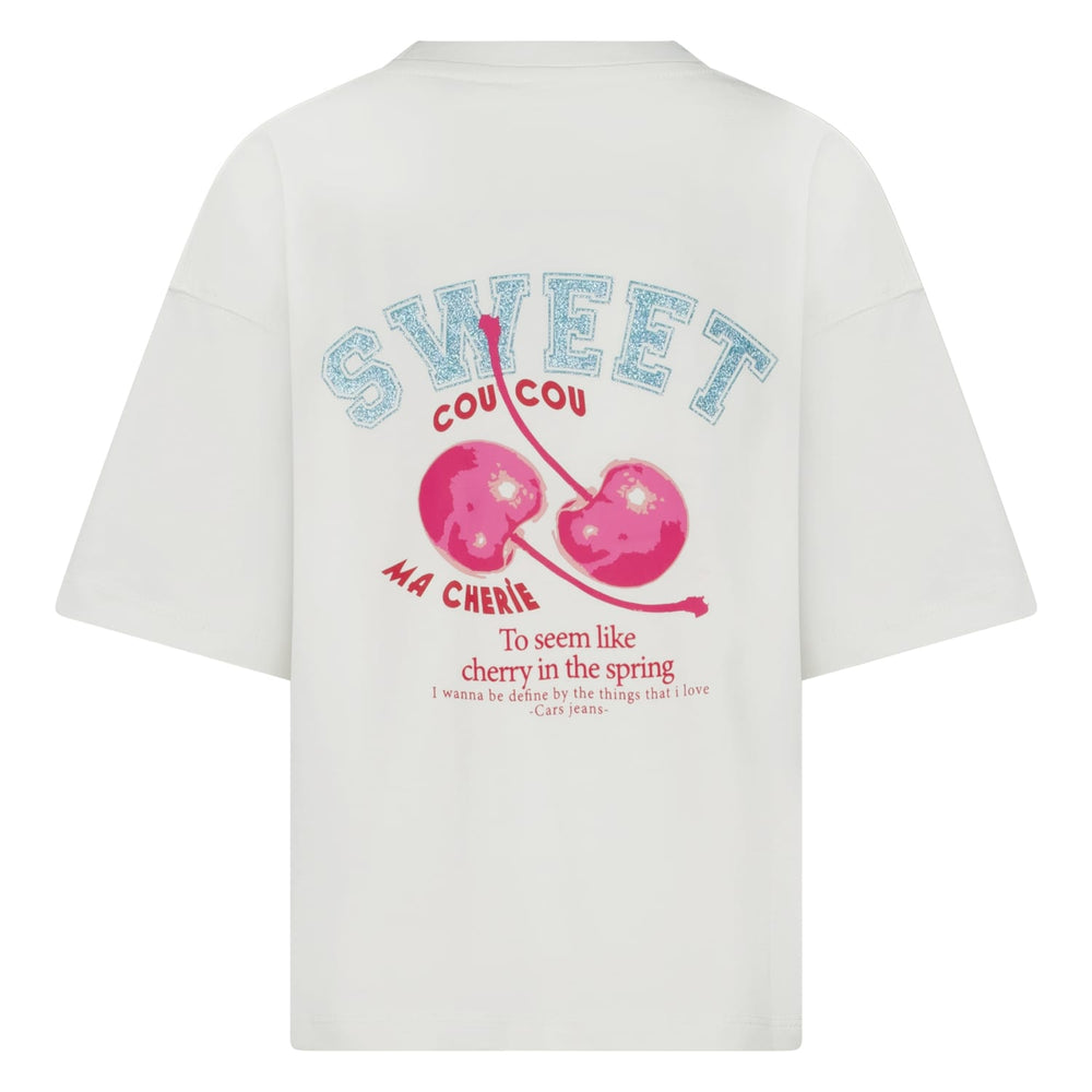 Cars boys T-shirt Briselle jr. wit dessin – meisjes
