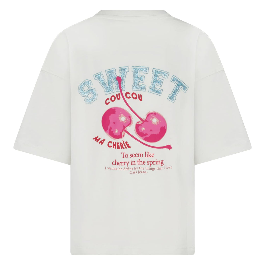 Cars boys T-shirt Briselle jr. wit dessin – meisjes