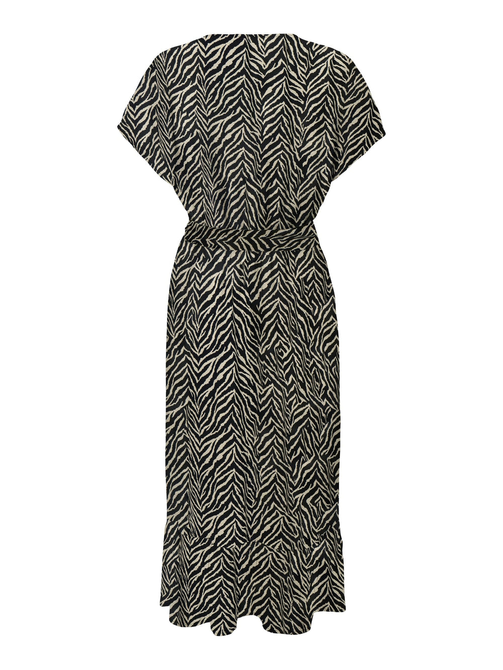 Only 15357778 Zilla jurk midi dames zwart dessin