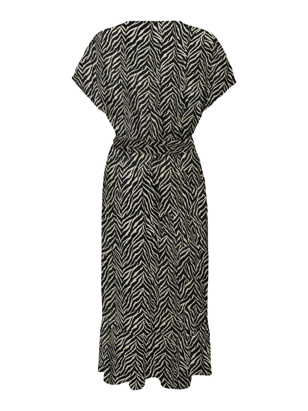 Only 15357778 Zilla jurk midi dames zwart dessin