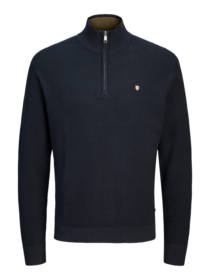 Jack & Jones JPRBLUREX KNIT HALF ZIP LN - trui heren navy