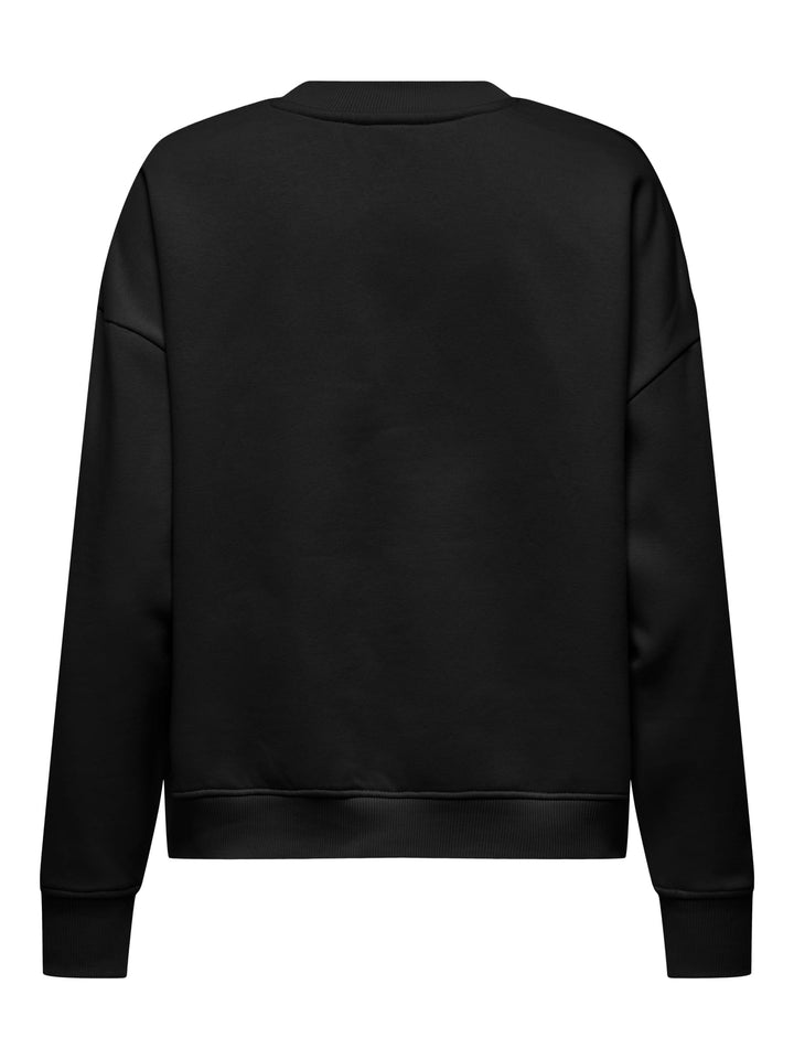 Jacqueline de Yong Canoa sweater dames zwart dessin
