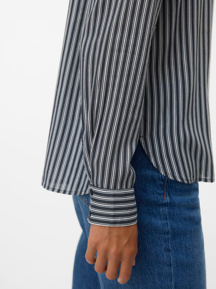 VERO MODA 10334517 Bumpy blouse l/m dames blauw dessin