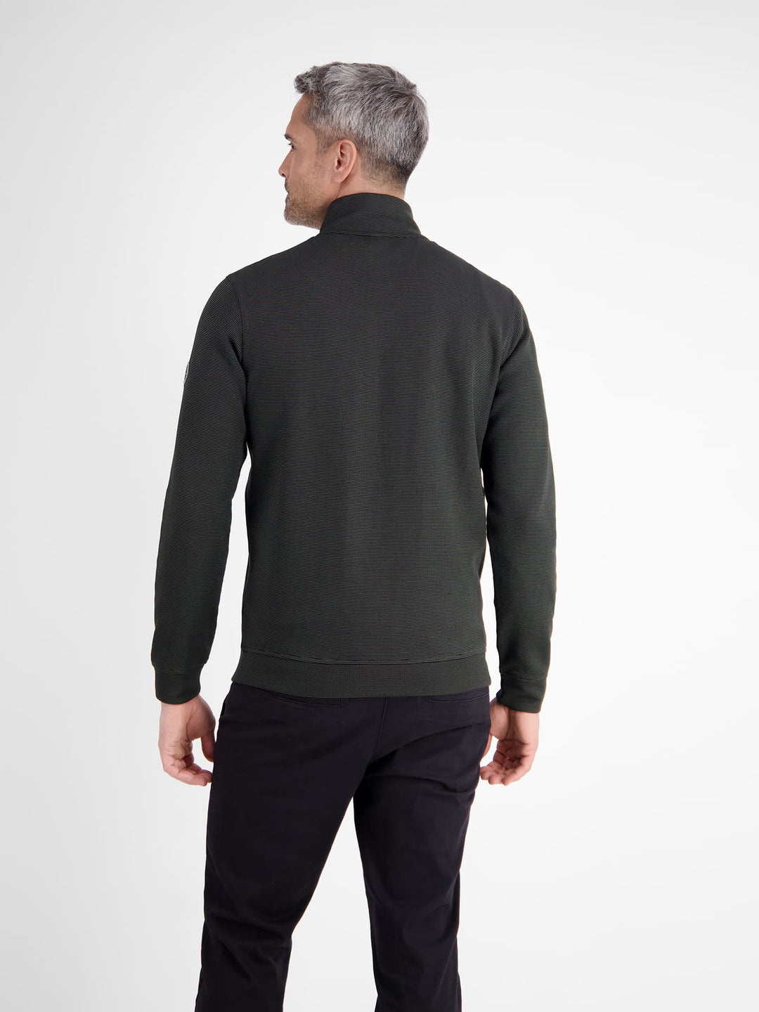 Lerros vest sweat heren zwart – XXL