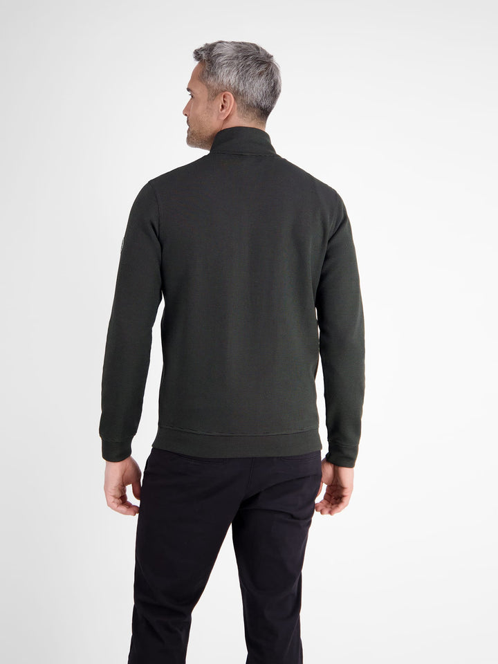Lerros vest sweat heren zwart – XXL