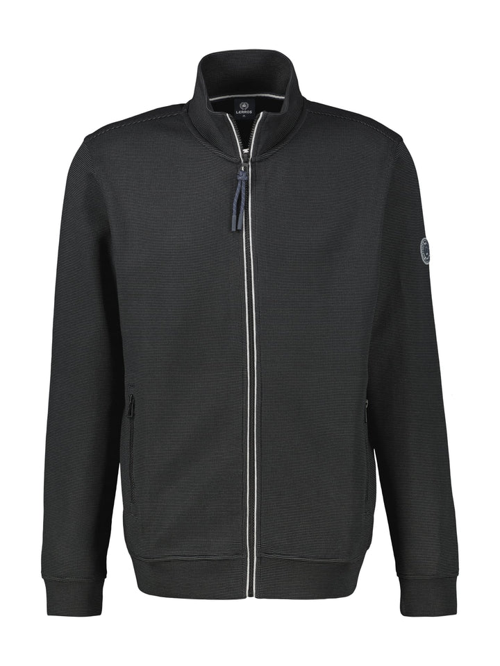 Lerros vest sweat heren zwart – XXL