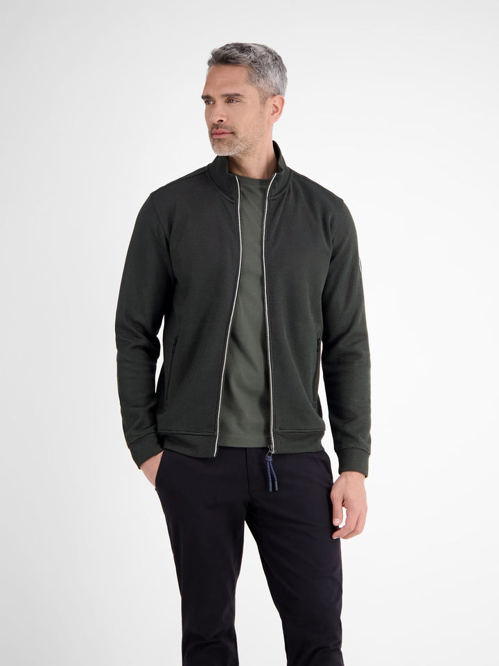 Lerros vest sweat heren zwart – XXL