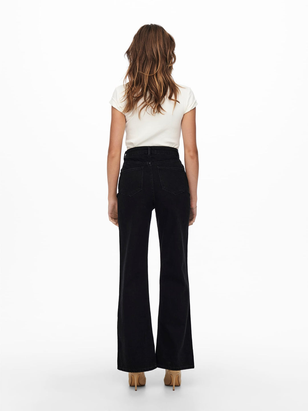 Only wide-leg jeans zwart denim – dames - Black Denim - 32
