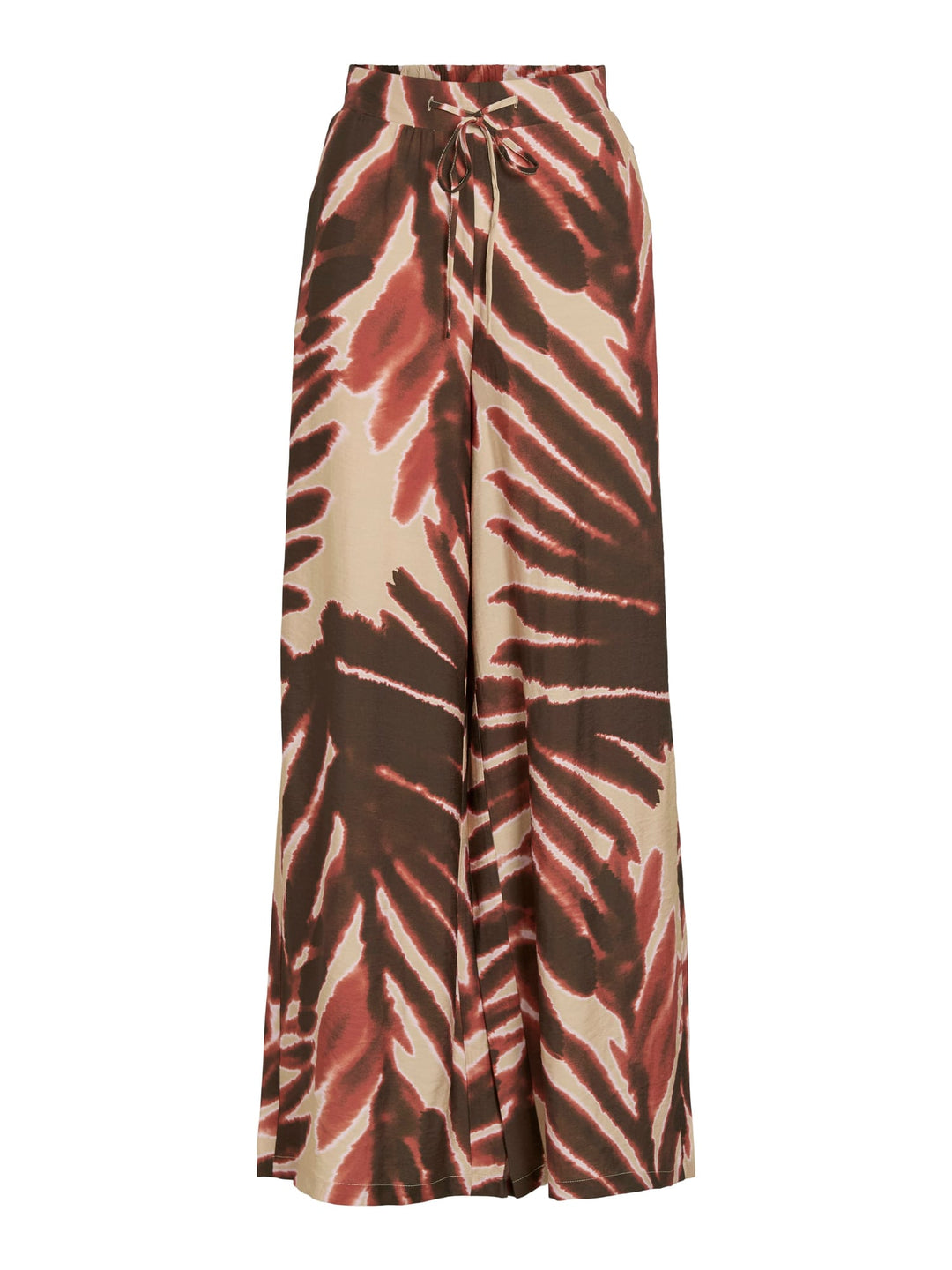 Vila 14105473 lange broek dames bruin dessin