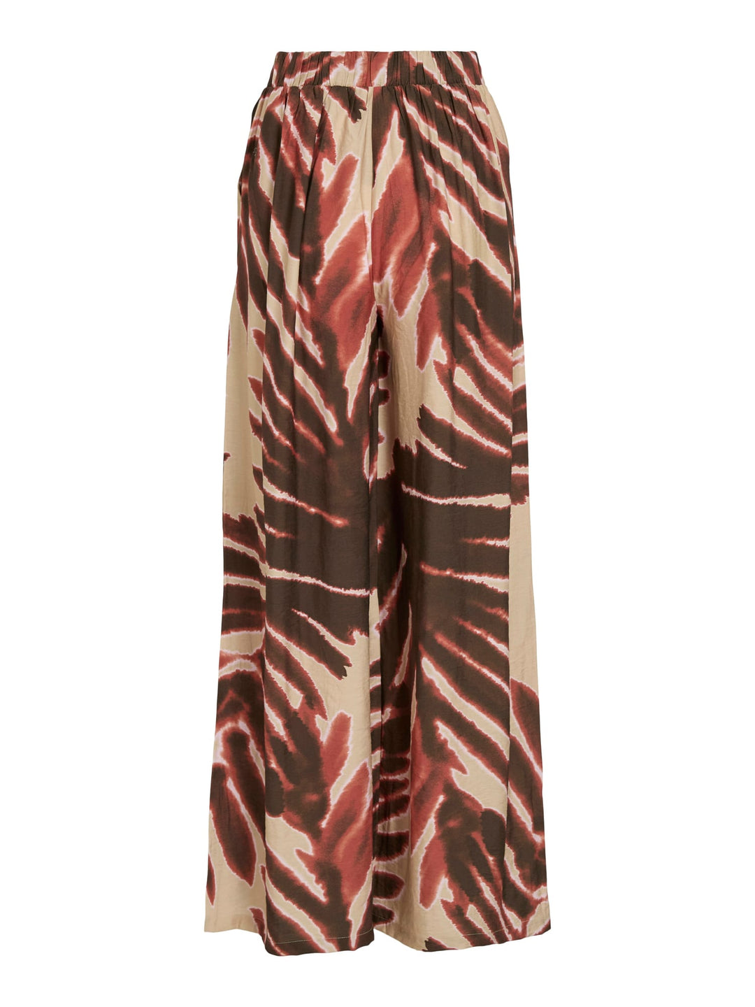 Vila 14105473 lange broek dames bruin dessin